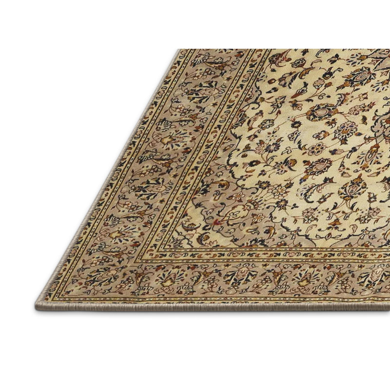 Tapis bleu / beige DeJuana, Rectangle 7 pi x 9 pi