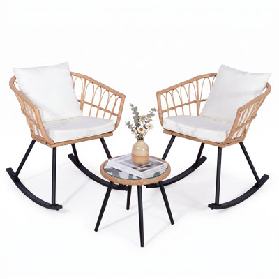 Outdoor Rocker Chair with Cushions