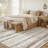 Modern Geometric Area Rug Machine Washable Low Pile Carpet Non-Slip Abstract Pattern Soft Floor Mat-80614696-91237513