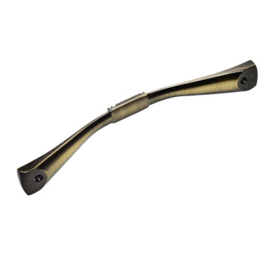 Utopia Alley Trieste Pull Handle - Decorative Cabinet Drop Pull Handles For Cabinets And Drawers - Vintage Cabinet Hardware With Hand Finished Antique Brass - Metal Drawer Pull Handle, 5.0" Center To Center (Set Of 10)