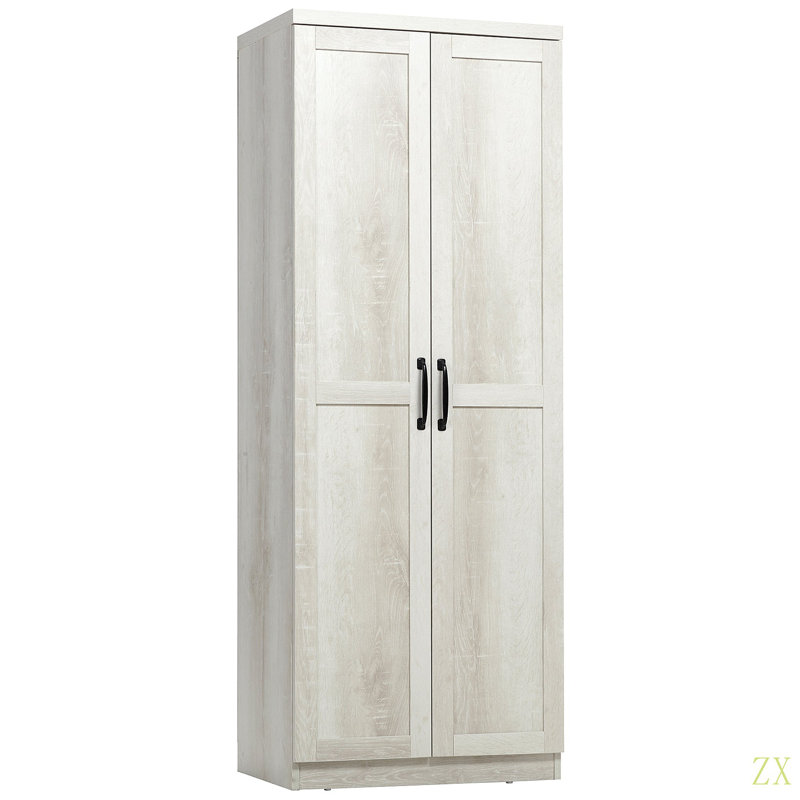Armoire de rangement autoportante 63 po à 2 portes avec tablettes à 5 niveaux et 2 tablettes réglables pour la salle à manger
