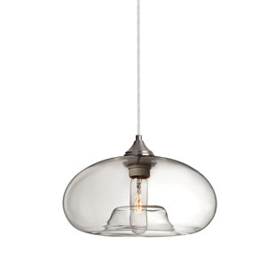 1 - Light Satin Nickel Single Pendant