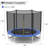 Wewdigi Hexagon Backyard Trampoline with Safety Enclosure