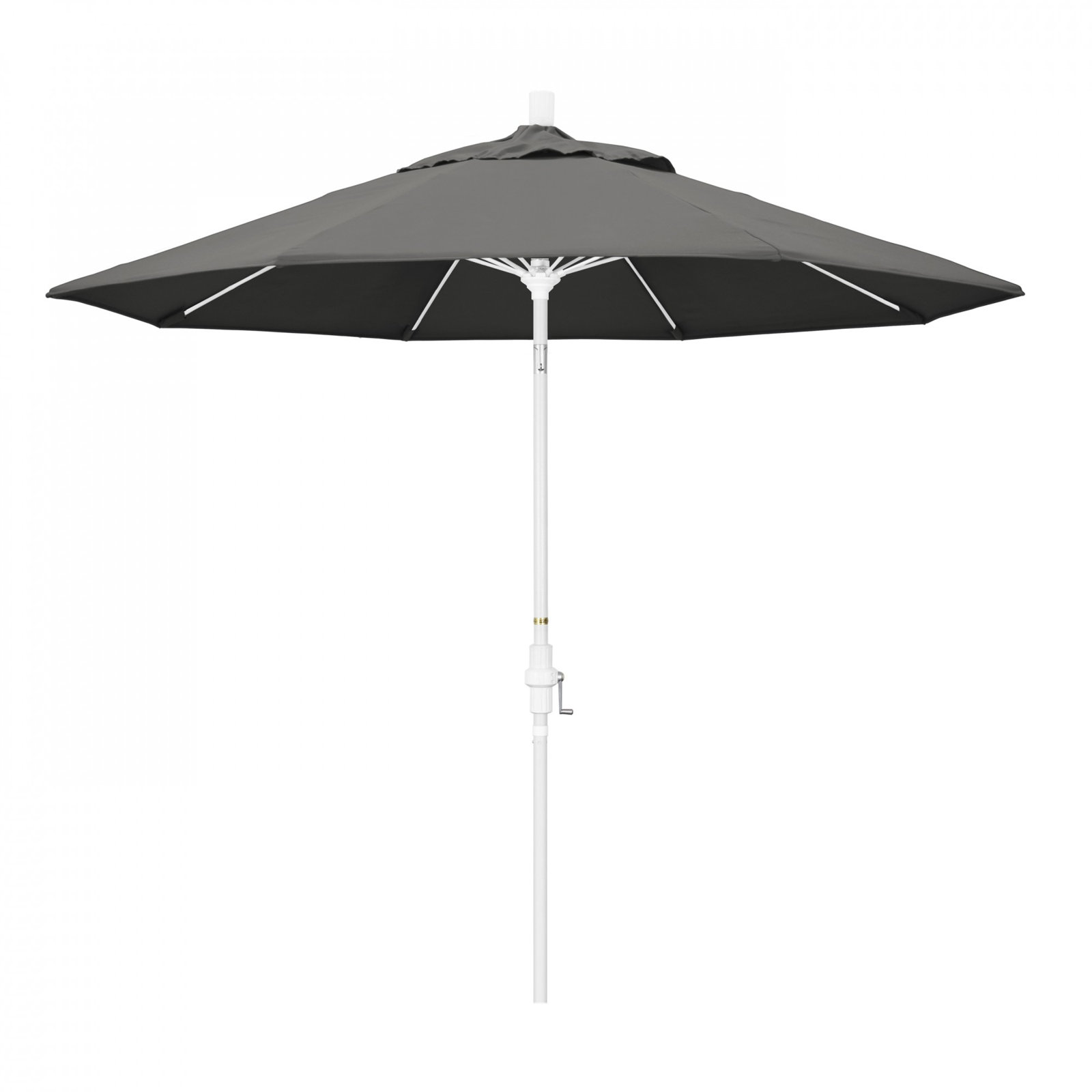 Roverta 108'' Sunbrella® Outdoor Umbrella, Canvas Charcoal Sunbrella® Canvas