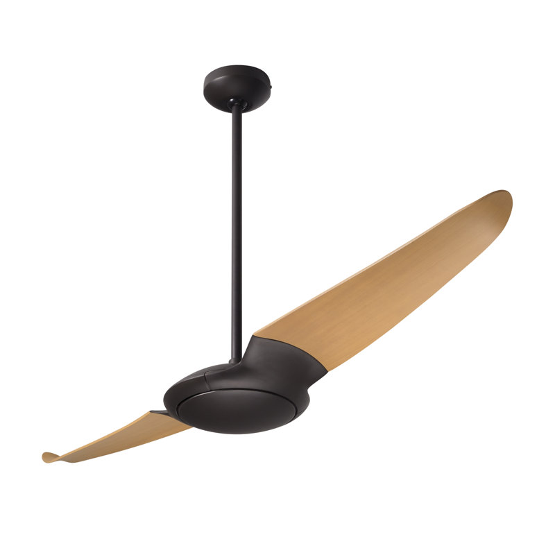 IC Air Downrod Ceiling Fan, Remote Control, Dark Bronze, Maple