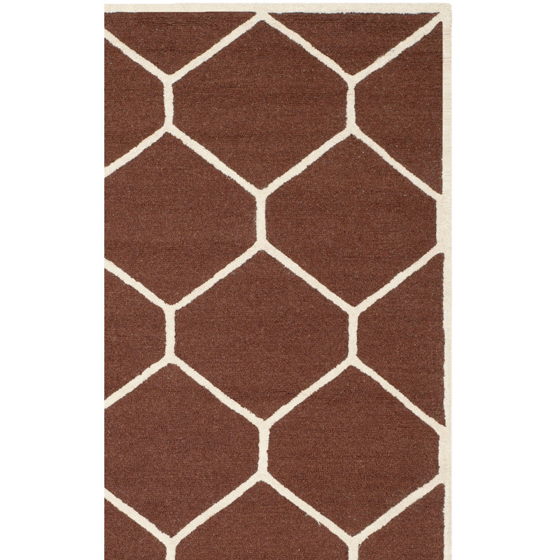 Cambridge Hand Tufted Wool Geometric Rug, 5' x 8'