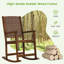 Chaise berçante en bois massif Kizi