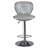 Adjustable Height Barstool In Silver Set Of 2