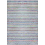 Confetti Striped Handwoven Purple/Blue/Green Indoor / Outdoor Use Area Rug