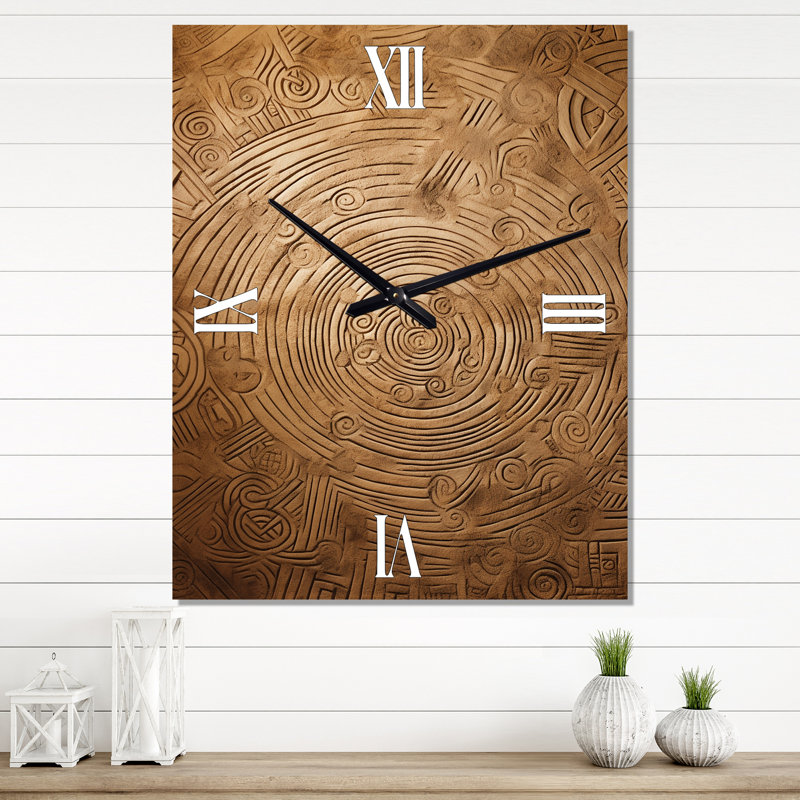 Irva - Horloge murale Boho, H 40 po x l 30 po
