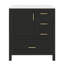 Armoire de rangement pour meuble-lavabo 30 po avec 3 tiroirs et plateau amovible-598868402-598868408