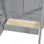 Lit superposé simple avec tiroirs, garde-robe, tablettes de rangement et lit hydraulique-778848655