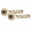 1 Pair Modern Nova Design Premium Door Handles on Round Rose with 3" Ball Bearing Hinges and 2.5" Tubular Latch-1650633319