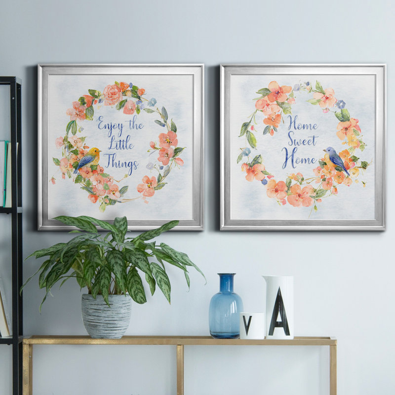 «Sweet Song I», reproduction de photo sur toile 2 pièces, Argent, H 34,5 po x l 69 po x P 1,5 po
