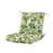 Vert clair / floral blanc