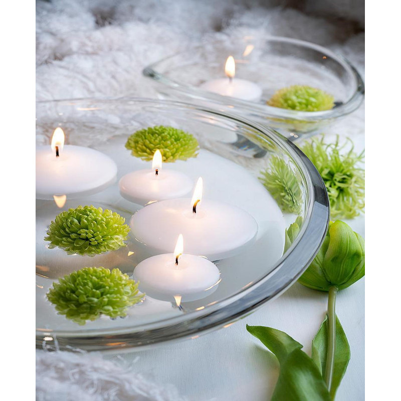 Bougie flottante blanche
