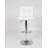 Swivel Faux Leather Adjustable Hydraulic Bar Stool, Set Of 2-107243323