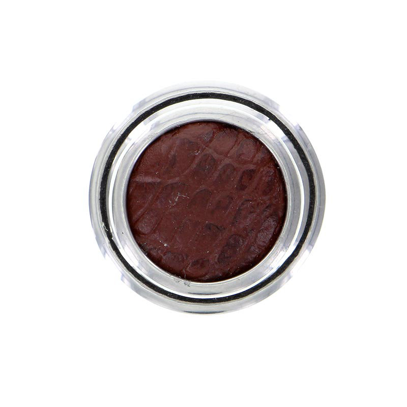 Equestre Round Knob, Small, Antique Silver, Turquoise