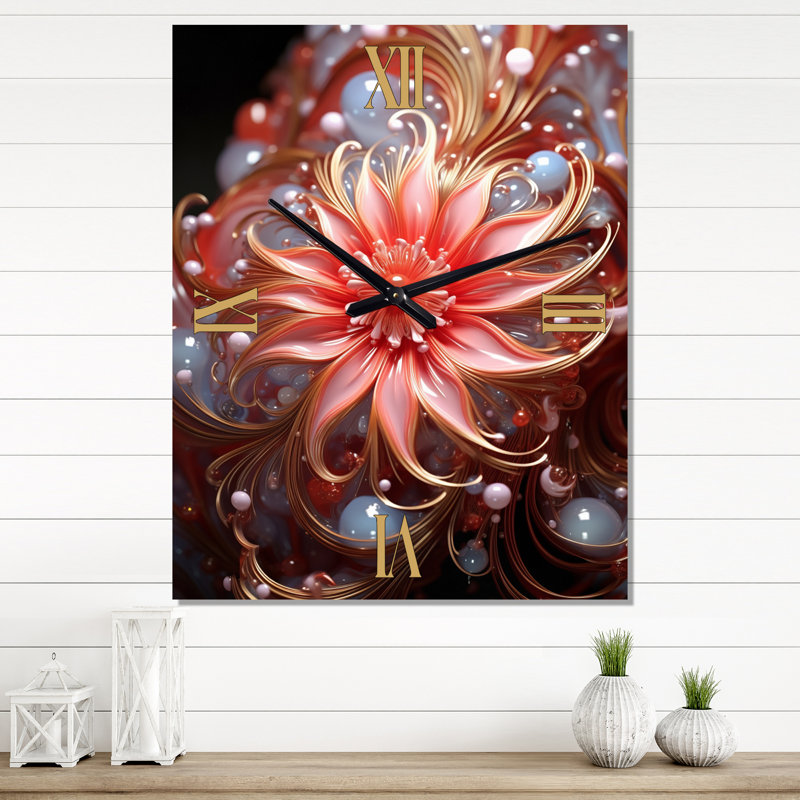 Horloge murale Radiant Blossoming, Grand
