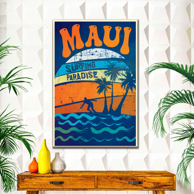 Maui Surfing Paradise sur toile