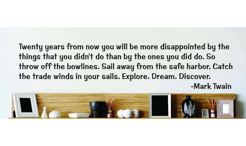 Décalcomanie murale vingt ans à partir de maintenant
