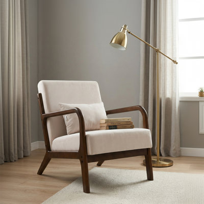 Upholstered Linen Armchair