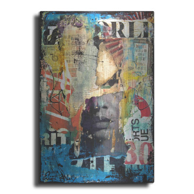 Williston Forge 'Collage Head' by Erin Ashley, Metal Wall Art