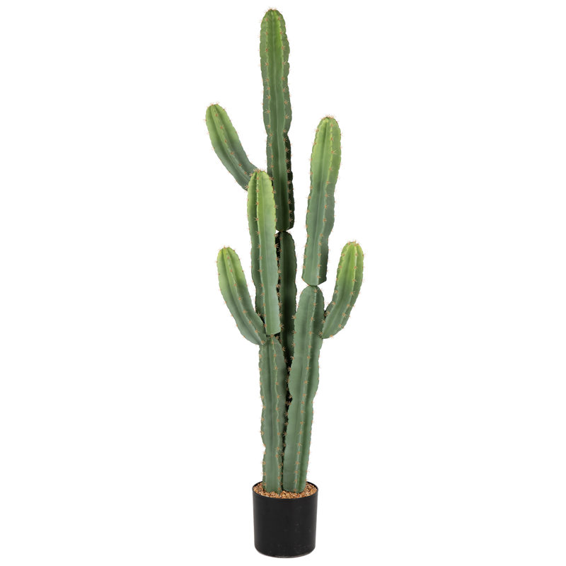 Grand cactus artificiel résistant aux rayons UV pour l'intérieur et l'extérieur, H 60 po x l 17,3 po x P 10,6 po