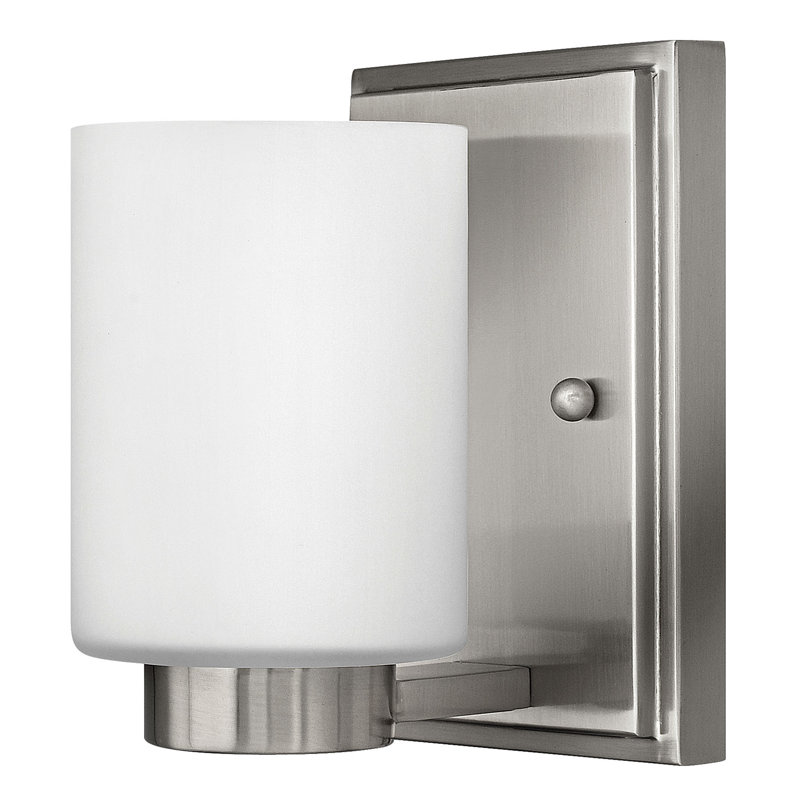 Akiharu Dimmable Bath Sconce, Brushed Nickel, Halogen