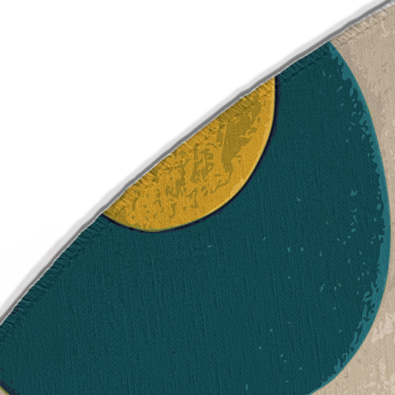 Retro Snap Indoor And Outdoor Area Rug, Round 5'