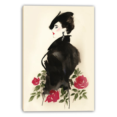 «Rose Garden Lady III», art mural sur toile tendue