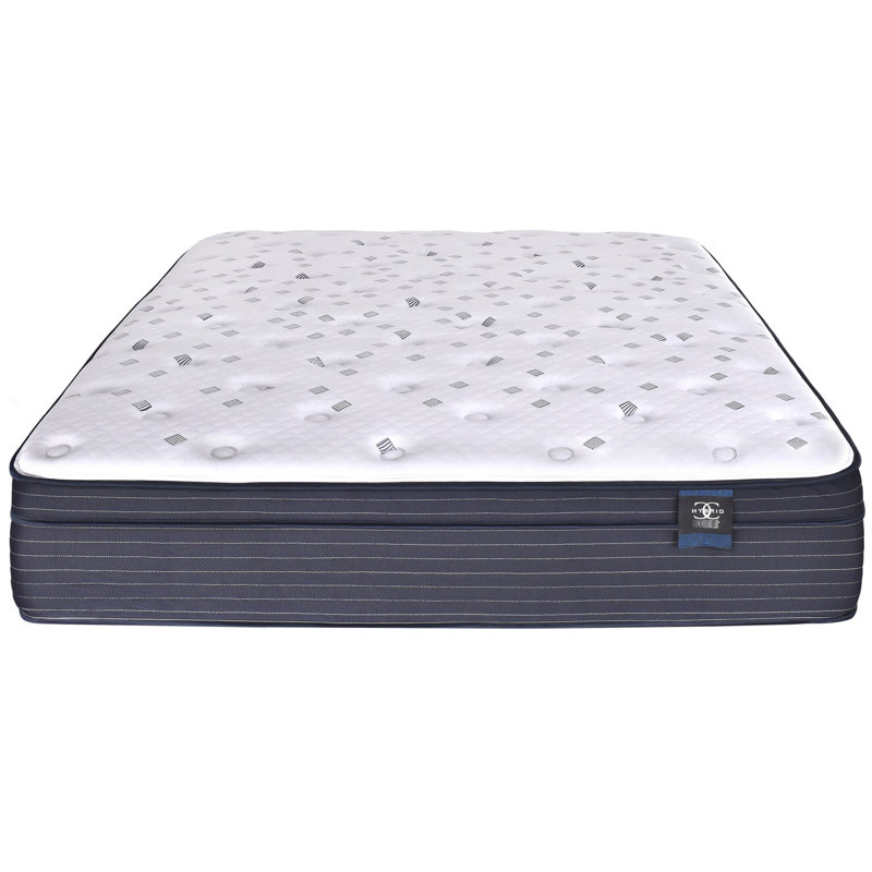 Matelas double de taille supérieure à plateau-coussin de 14,5 po avec matelas en mousse respirant et confortable exceptionnel, offrant une expérience de sommeil luxueuse