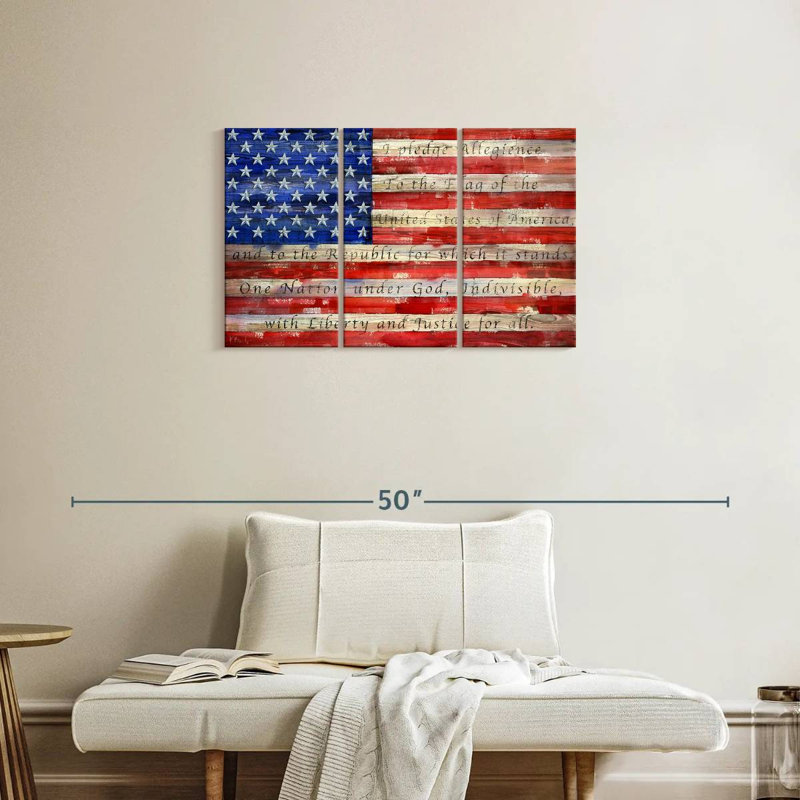 Borges All American Flag - Script, 20" H x 33" W