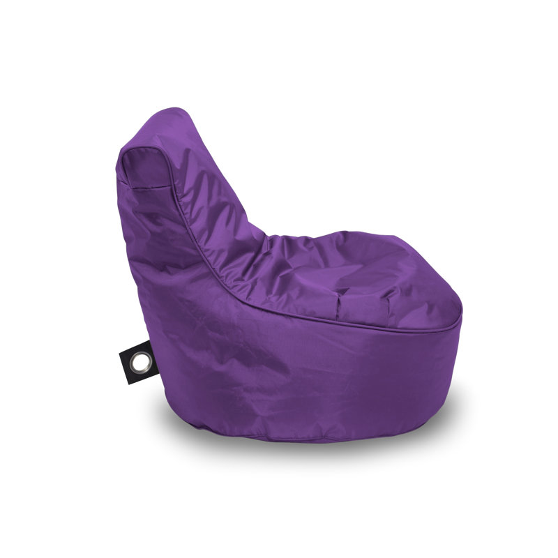 Polyester Outdoor Friendly Refillable Classic Bean Bag, Purple