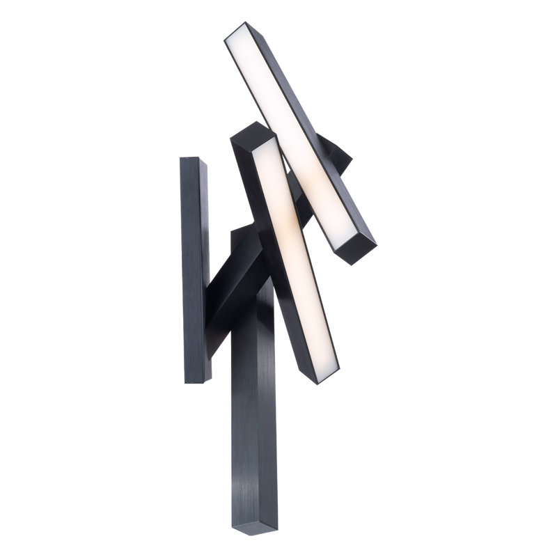 Chaos 4 - Light LED Flush Mounted Sconce, Black