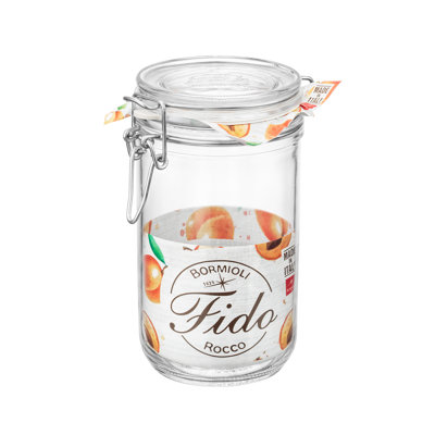Fido Cylinder Food Jar, Clear