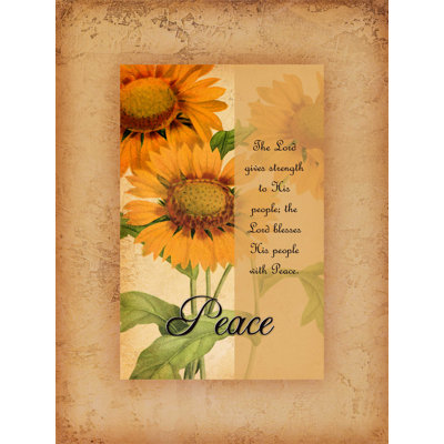 Simple Floral Peace - impression sur toile tendue