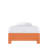X & Diamond Low Profile Standard Bed-73216591-41692146