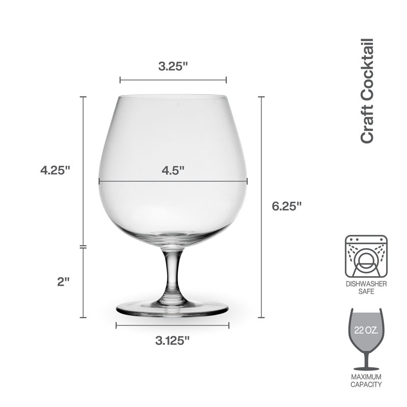 Craft Cocktail 22 oz. Gin Balloon Glasses