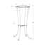 Table d'appoint, côté, bout, support pour plante, rond, salon, chambre à coucher, métal, noir, transparent-1871714384