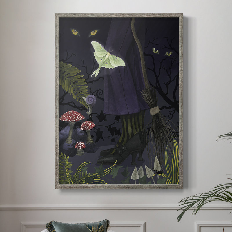 Reproduction encadrée Hall Hall Forest II - bois massif, H 11 po x l 9 po