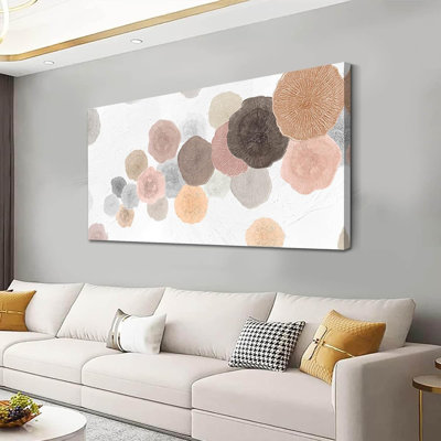 Wall Art for Living Room Colorful Painting Framed Canvas Prints Pink Wall Pictures Pop Art Decor for Dining Room Bedroom Home -  SUBORM, MKNLM6-P90