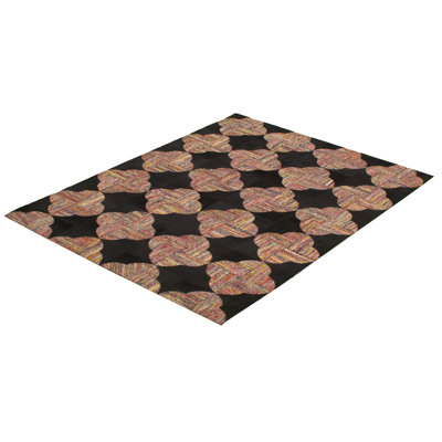 Tapis noir / ivoire / or One-of-a-Kind Fion 4 pi 10 po x 6 pi 8 po