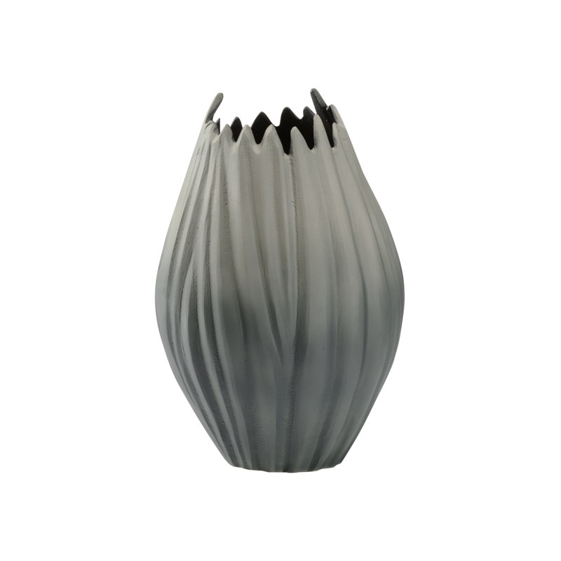 Guave Handmade Aluminum Table Vase, 12" H x 4.75" W x 4.75" D