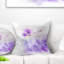 Motif floral abstrait peint bleu - Coussin imprimé floral-29597909-29597913