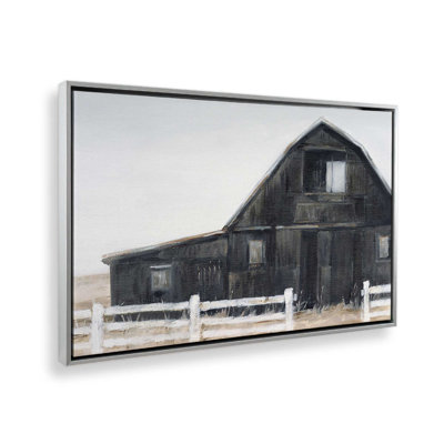 Weathered Black Barn II Canvas Print