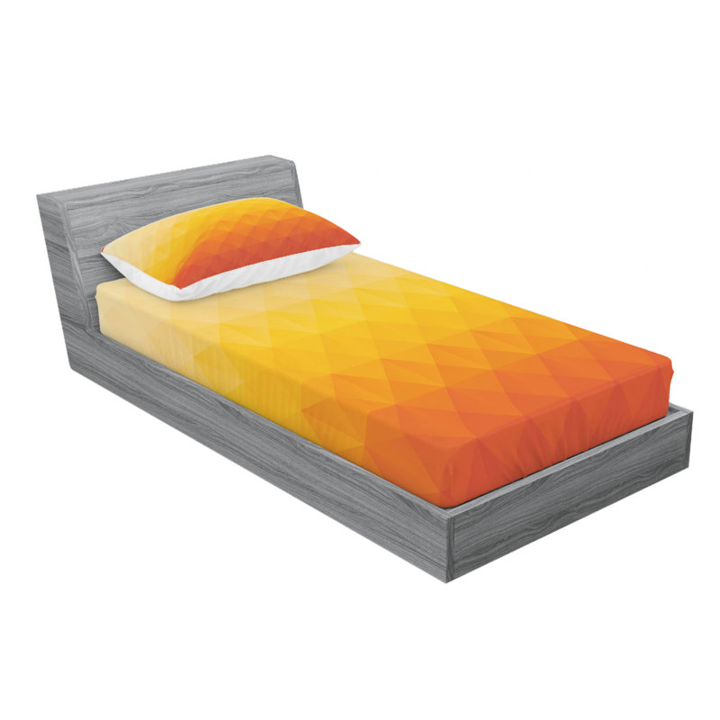 Microfiber Ombre Sheet Set, Twin Sheet Set with Fitted Sheet