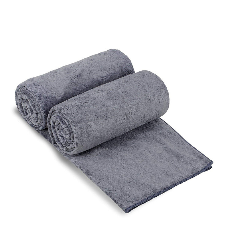 Marjeanne Bath Towel, Gray Floral