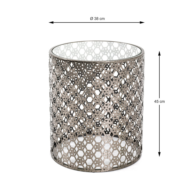Mercy glass side table