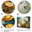 Yellow Blue Buttercups Golden Glow Patchwork I - Floral Canvas Prints Set-2070228773